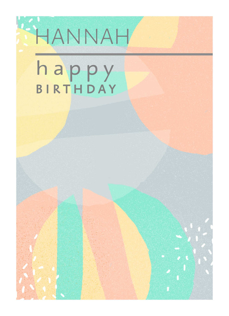 Contemporary Birthday Editable Pastel Graphics