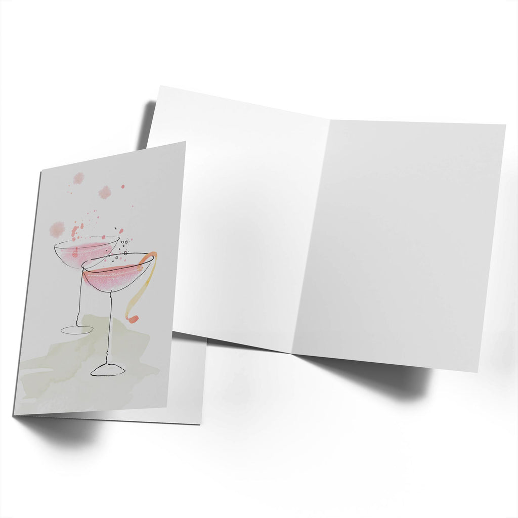 Cocktail Glasses Celebrate Bubbles