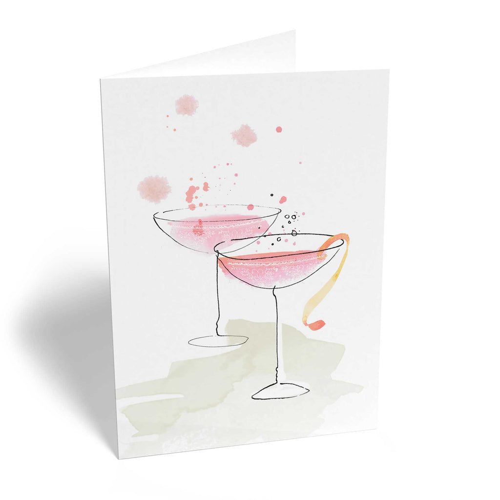 Cocktail Glasses Celebrate Bubbles