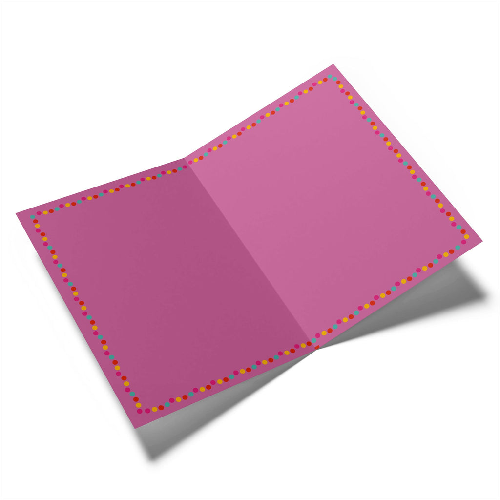 Wife Happy Birthday Speech Bubble Polka Dots