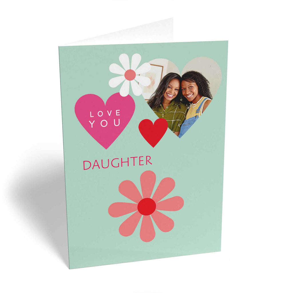 Daughter Flowers Love Heart Photo Upload