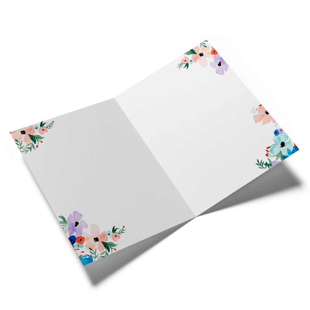 Daughter Multicoloured Flower Love Heart Pattern