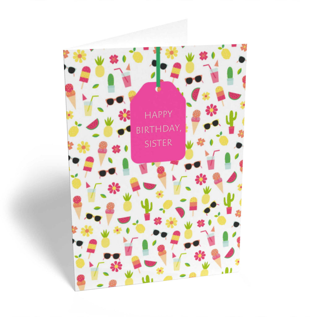 Sister Editable Text Contemporary Polka Dot Pattern
