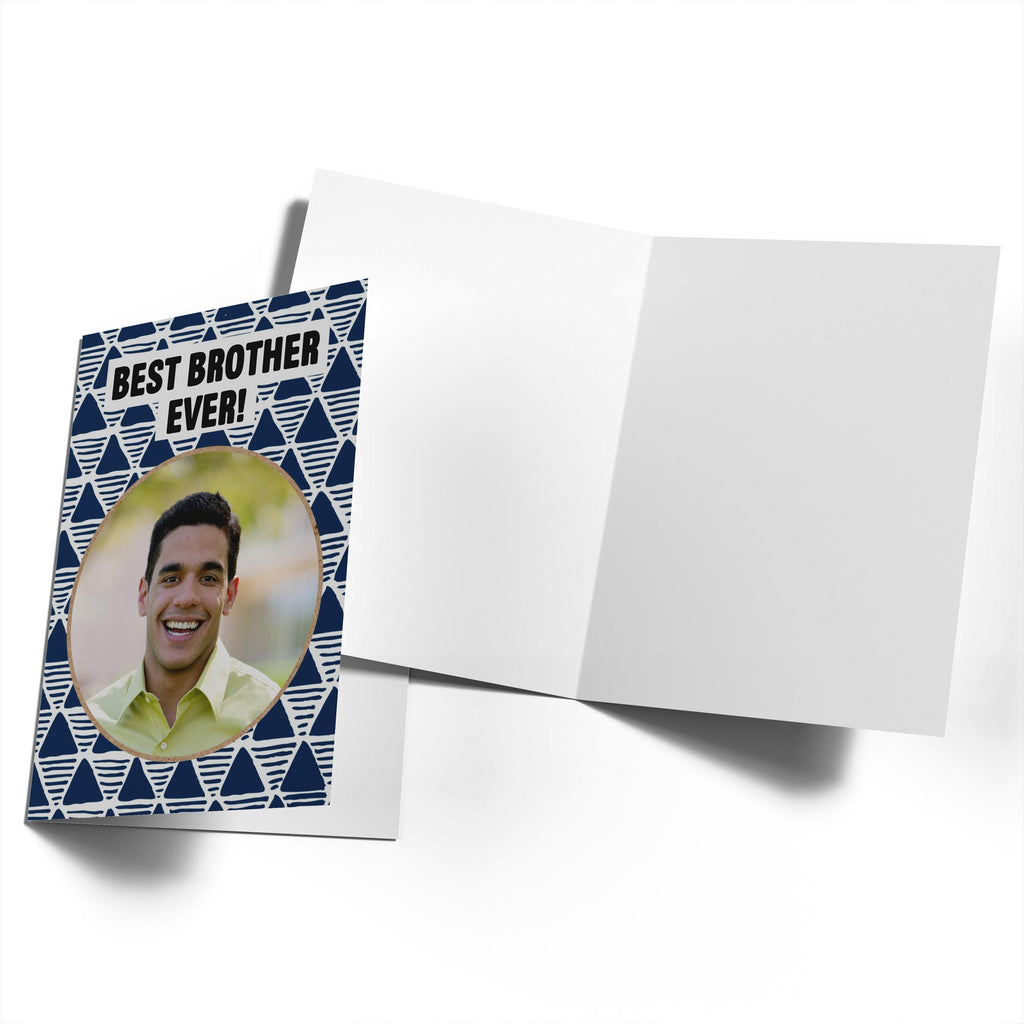 Brother Birthday Editable Photo Upload Triangles