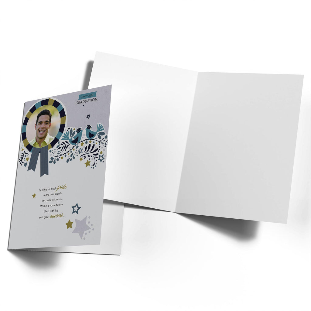 Grandson Graduation Editable Stars Rosette