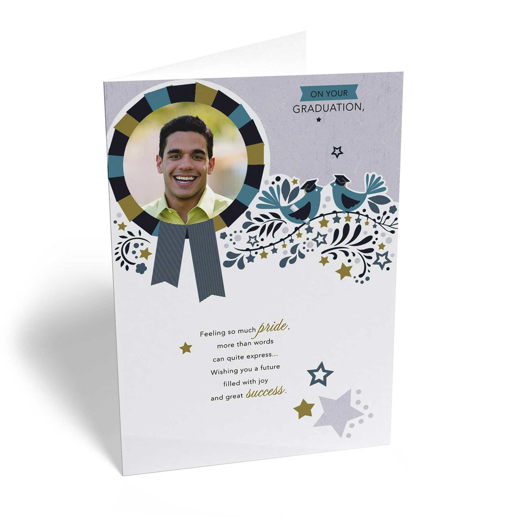 Grandson Graduation Editable Stars Rosette