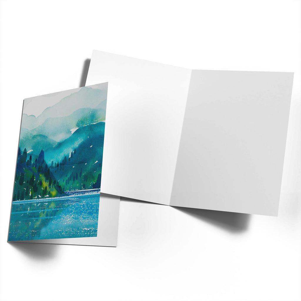 Mountain Range Lake Scenic View