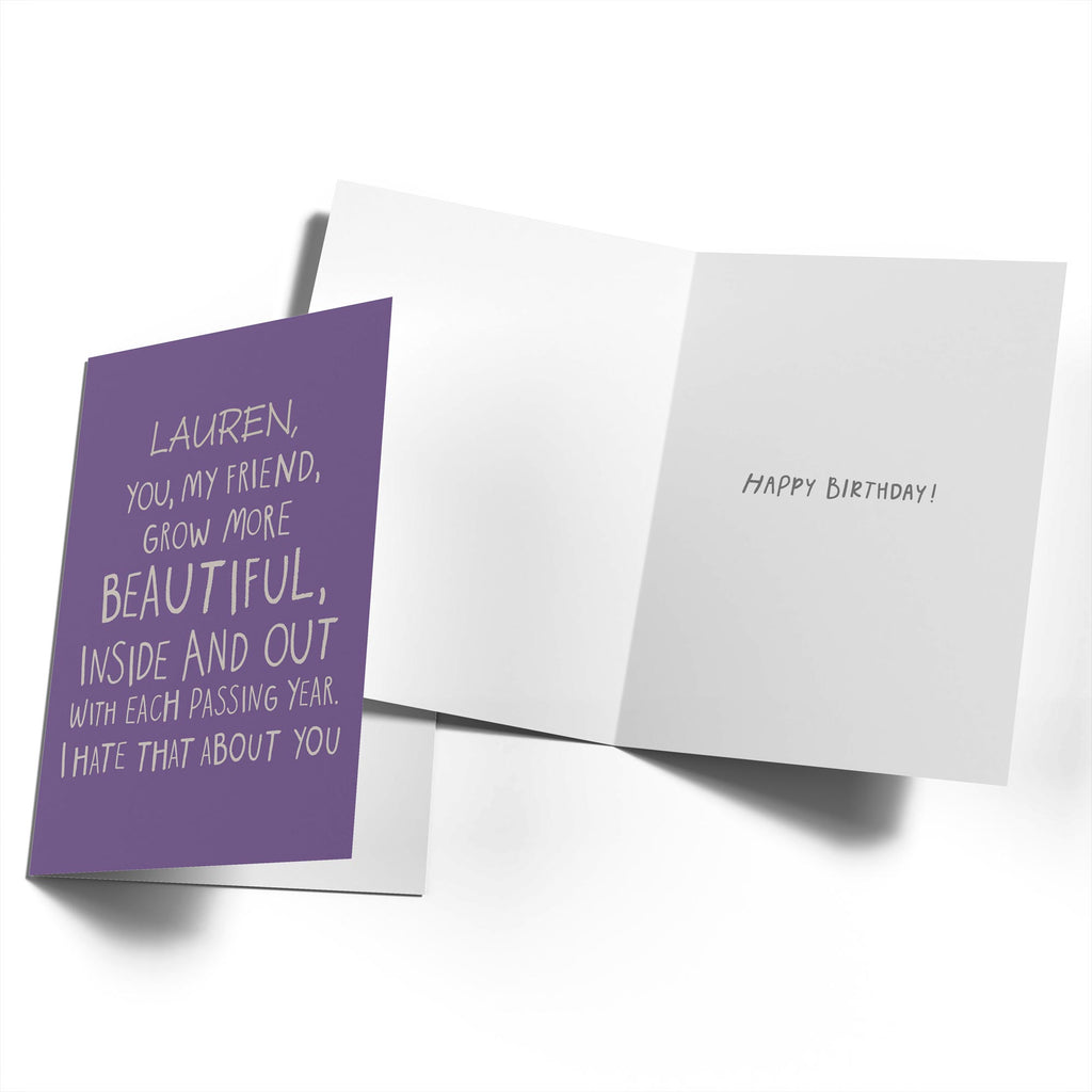 Funny Birthday Editable Text Based Beautiful Inside And Out