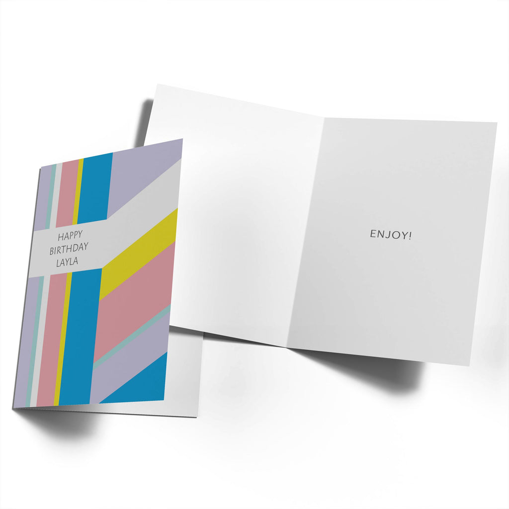 Contemporary Birthday Editable Graphic Pattern
