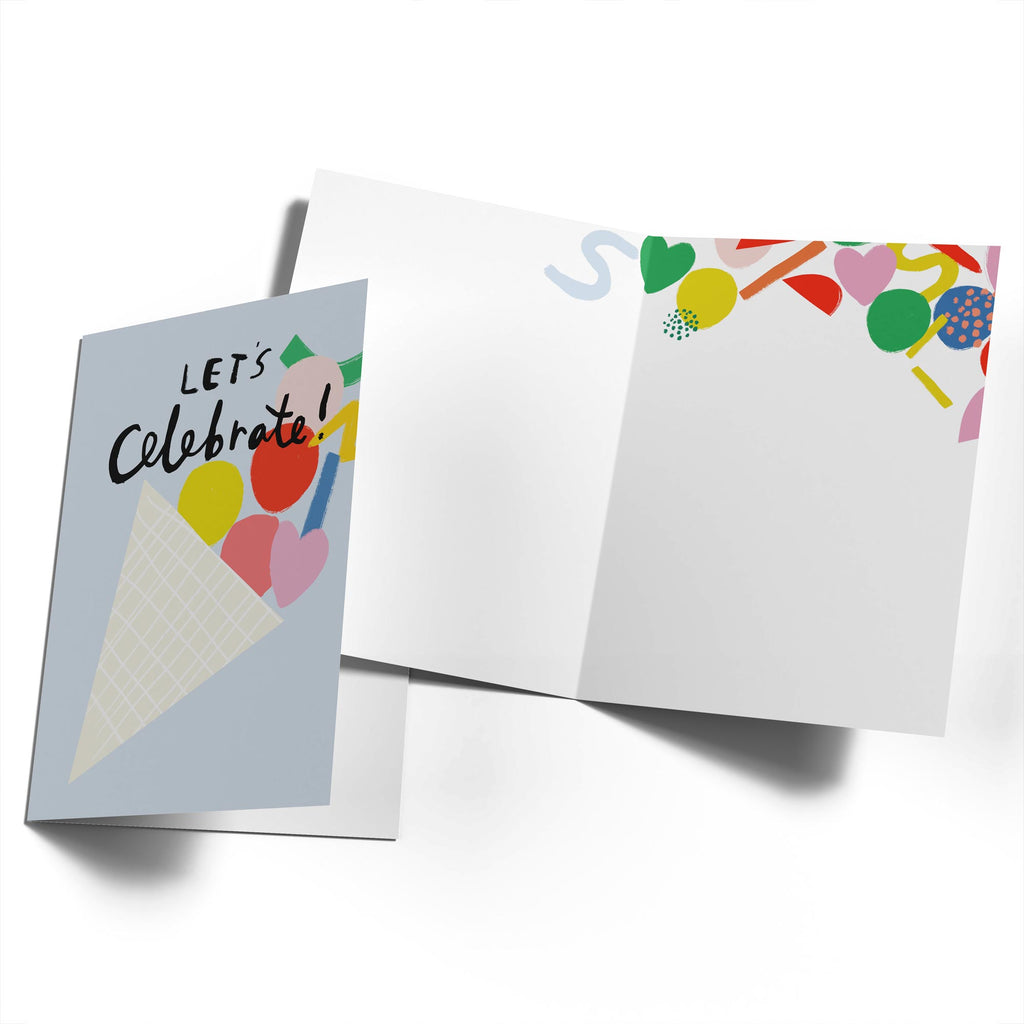 Contemporary Birthday Graphic Ice Cream Celebrate