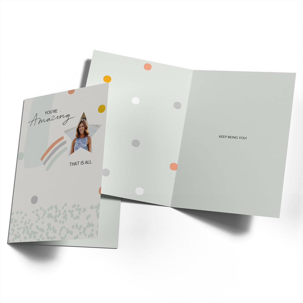 Contemporary Photo Upload Editable Youre Amazing