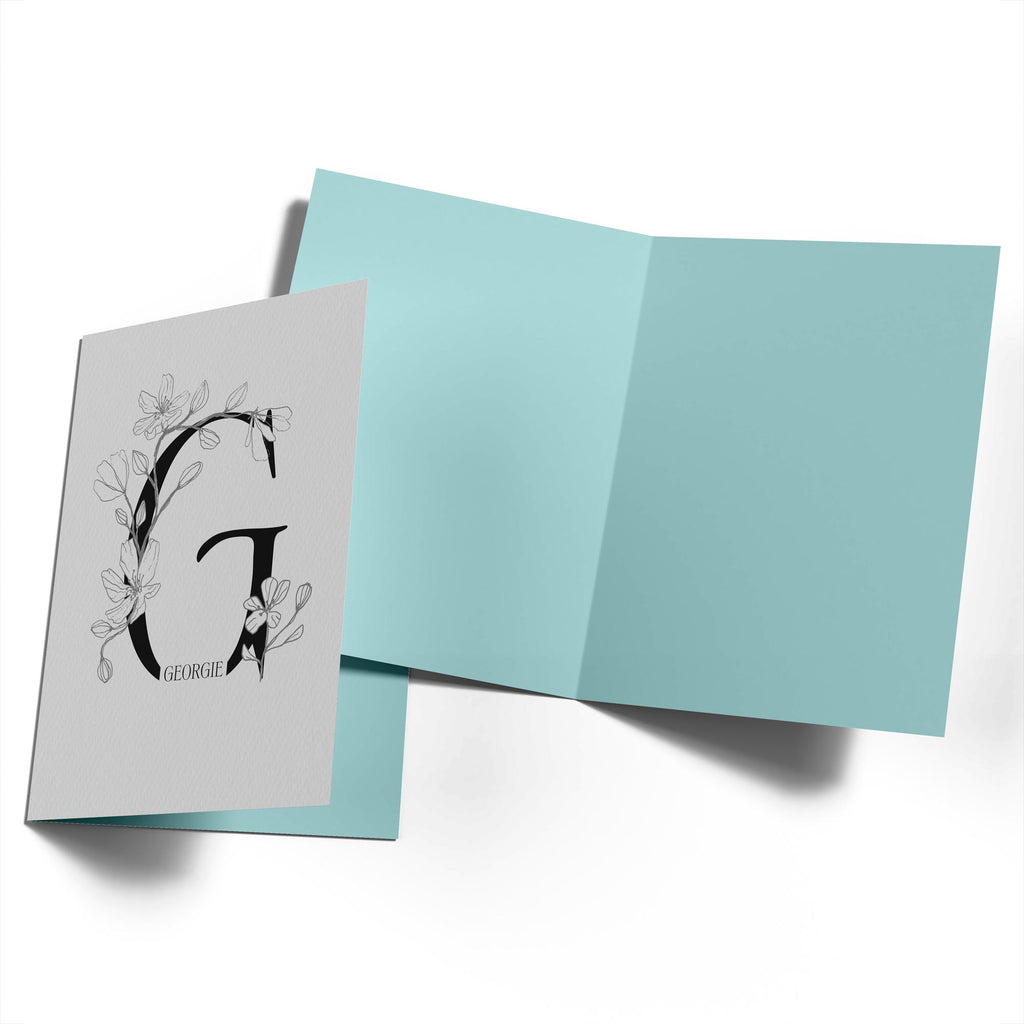Contemporary Editable Initial Illustrated Letter G