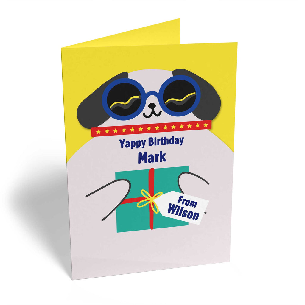 Cute Birthday Editable Quirky Dog Yappy Birthday