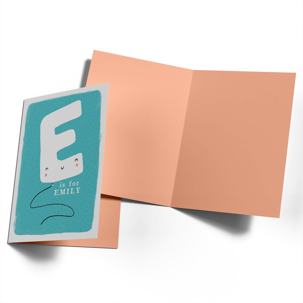 Contemporary Kids Birthday Editable Fun Letter E