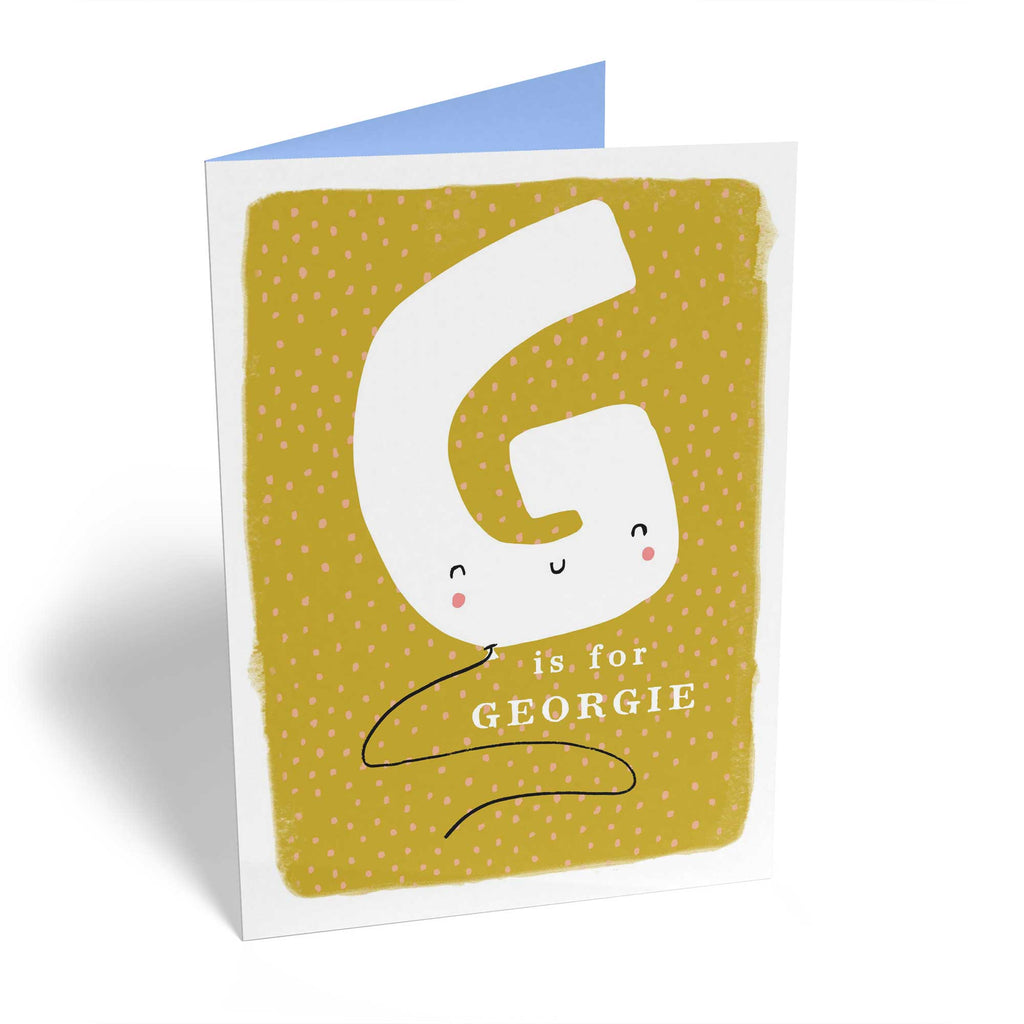 Contemporary Kids Birthday Editable Fun Letter G
