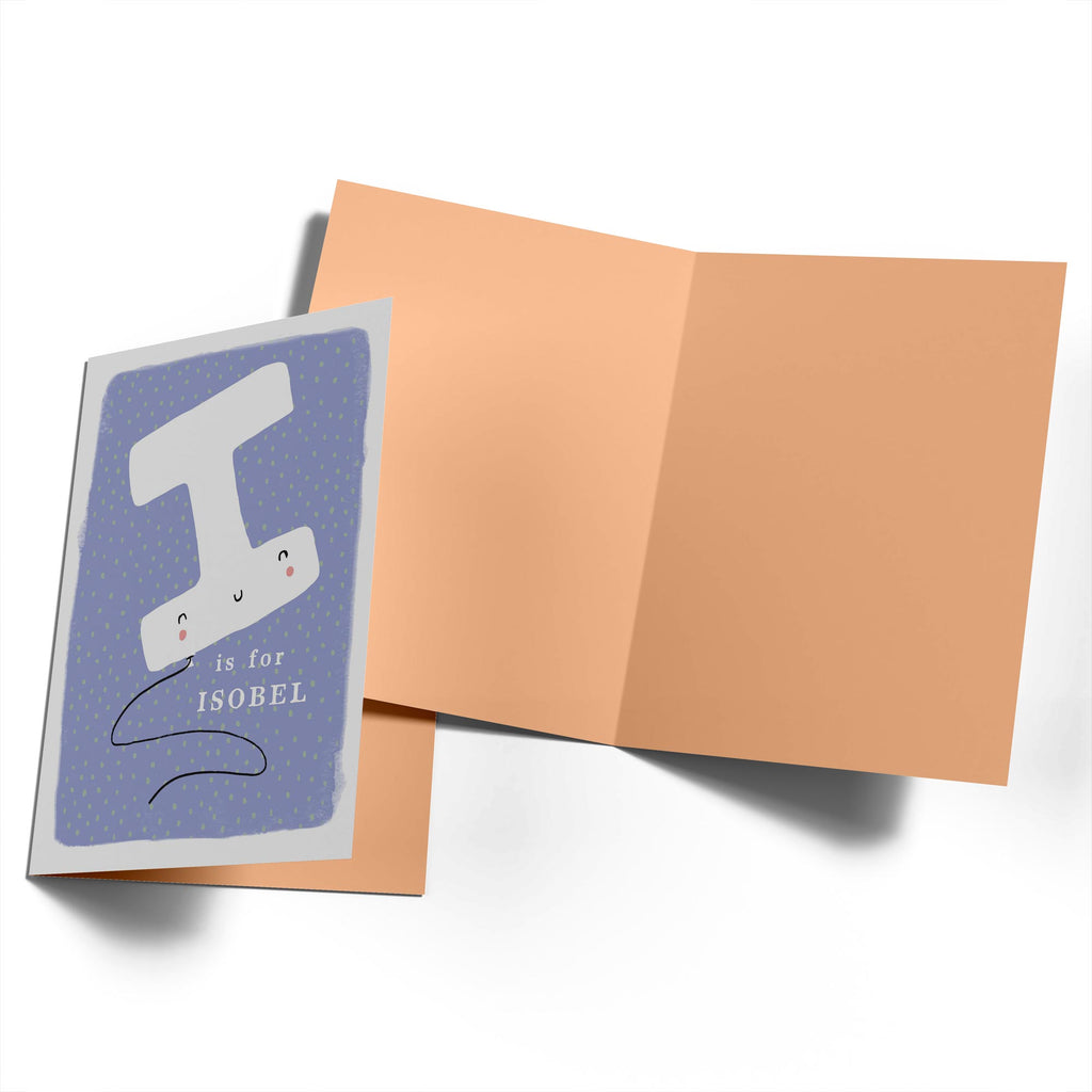 Contemporary Kids Birthday Editable Fun Letter I