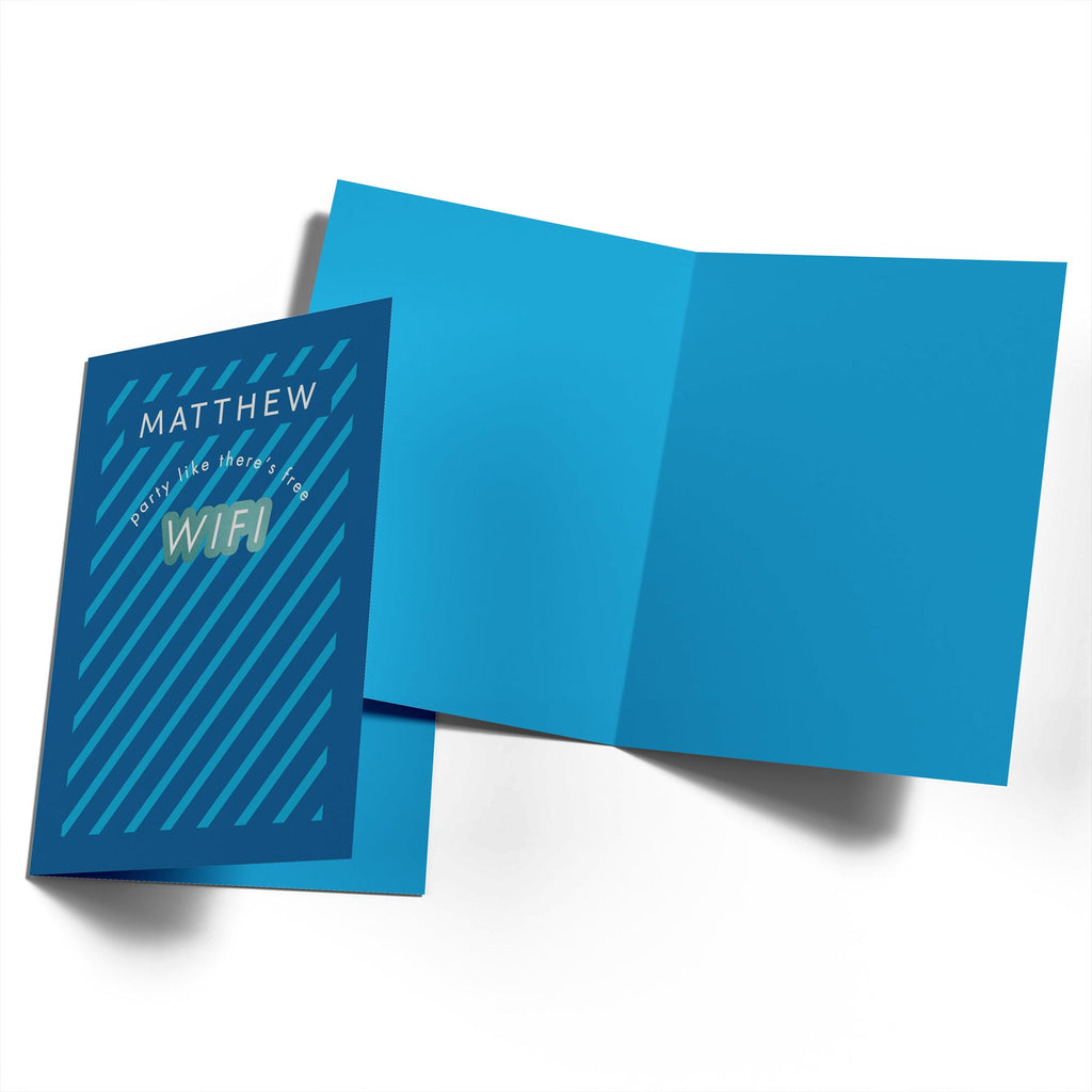 Funny Free Wifi Custom Teen Birthday