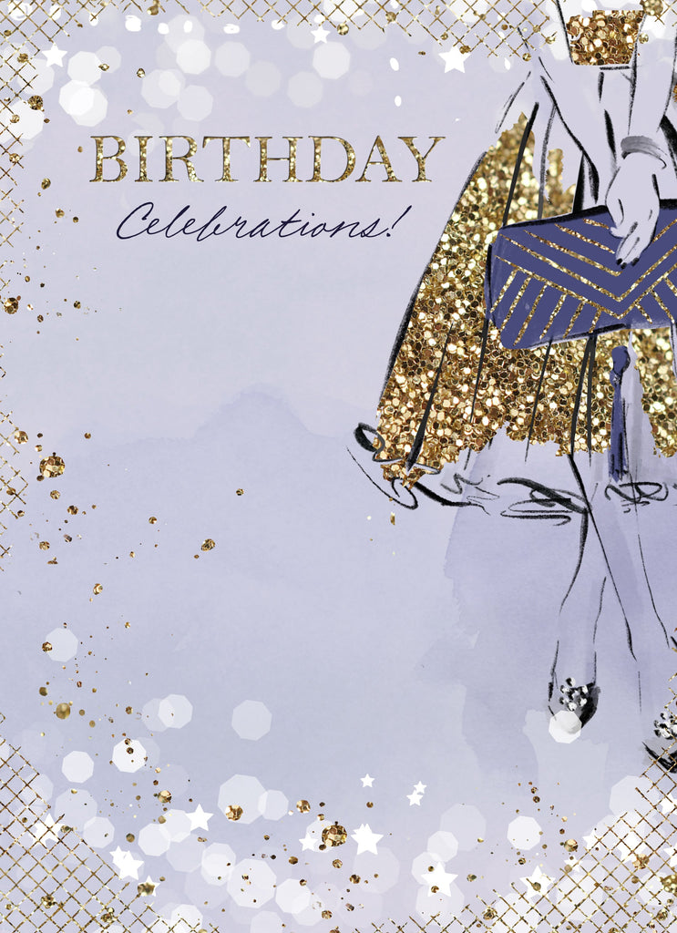 Classic Birthday Illustrated Fashion Figure