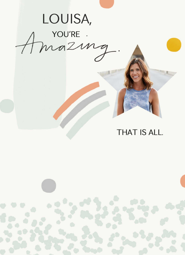 Contemporary Photo Upload Editable Youre Amazing