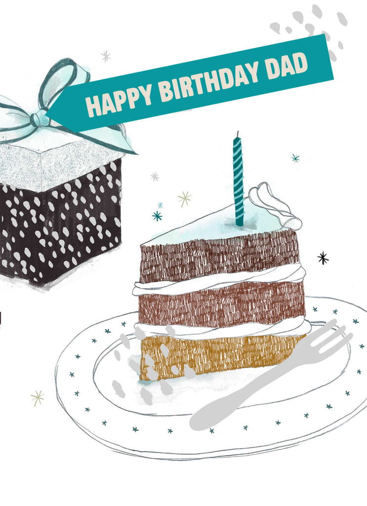 Dad Classic Birthday Cake Candle