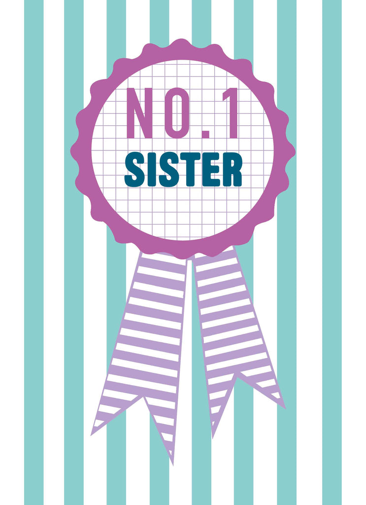Sister Number 1 Fab Rosette Editable