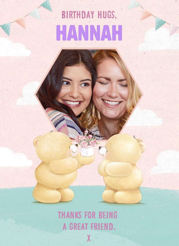 Cute Photo Frame Forever Friends Birthday