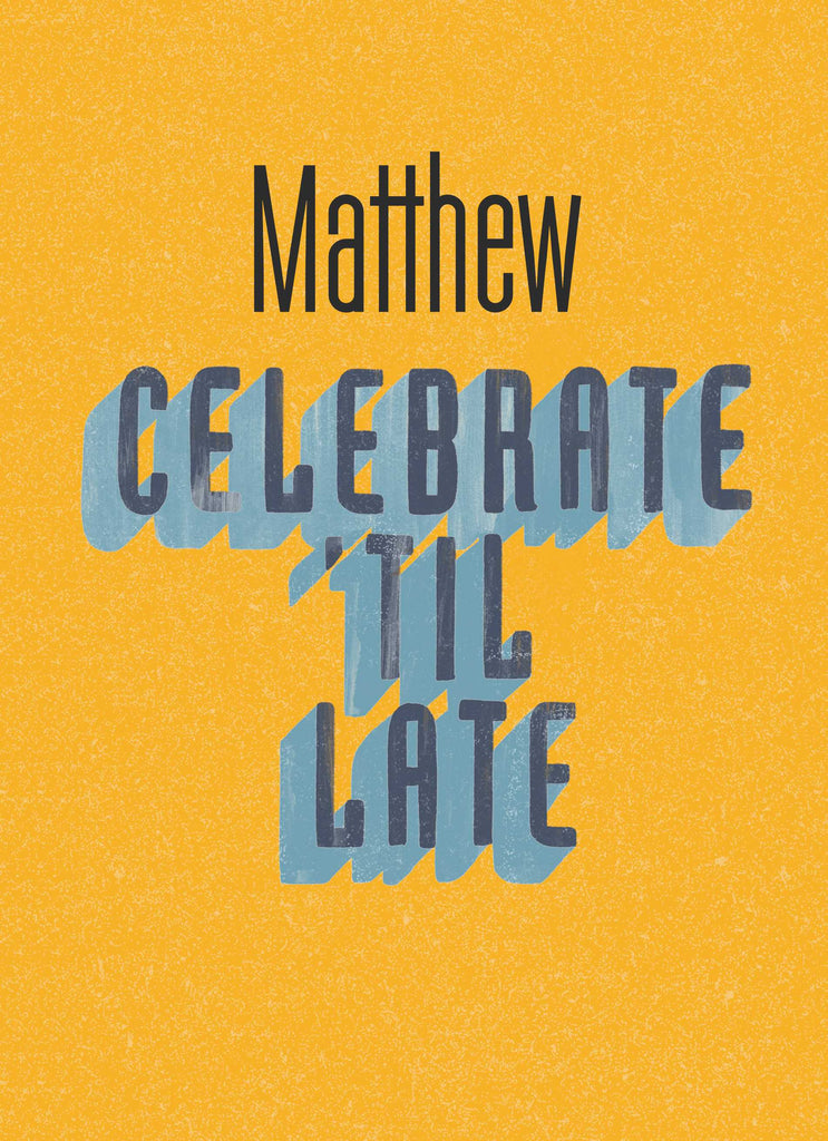Contemporary Birthday Editable Text Celebrate Late