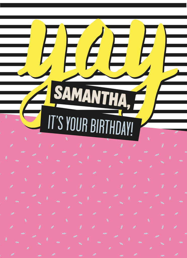 Sister Birthday Editable Text Yay