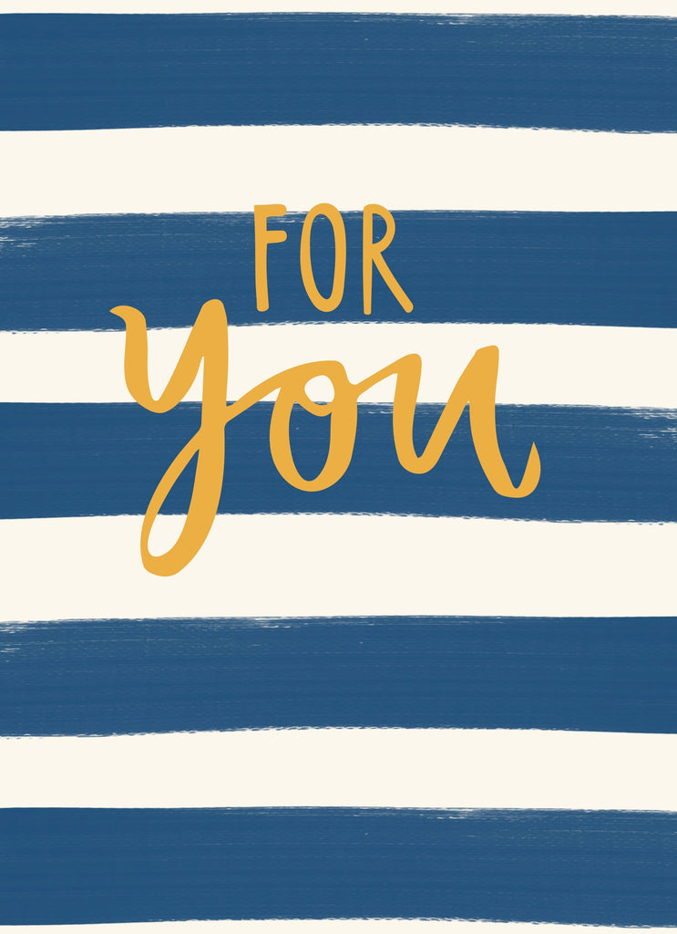 Classic Birthday Nautical Stripes For You