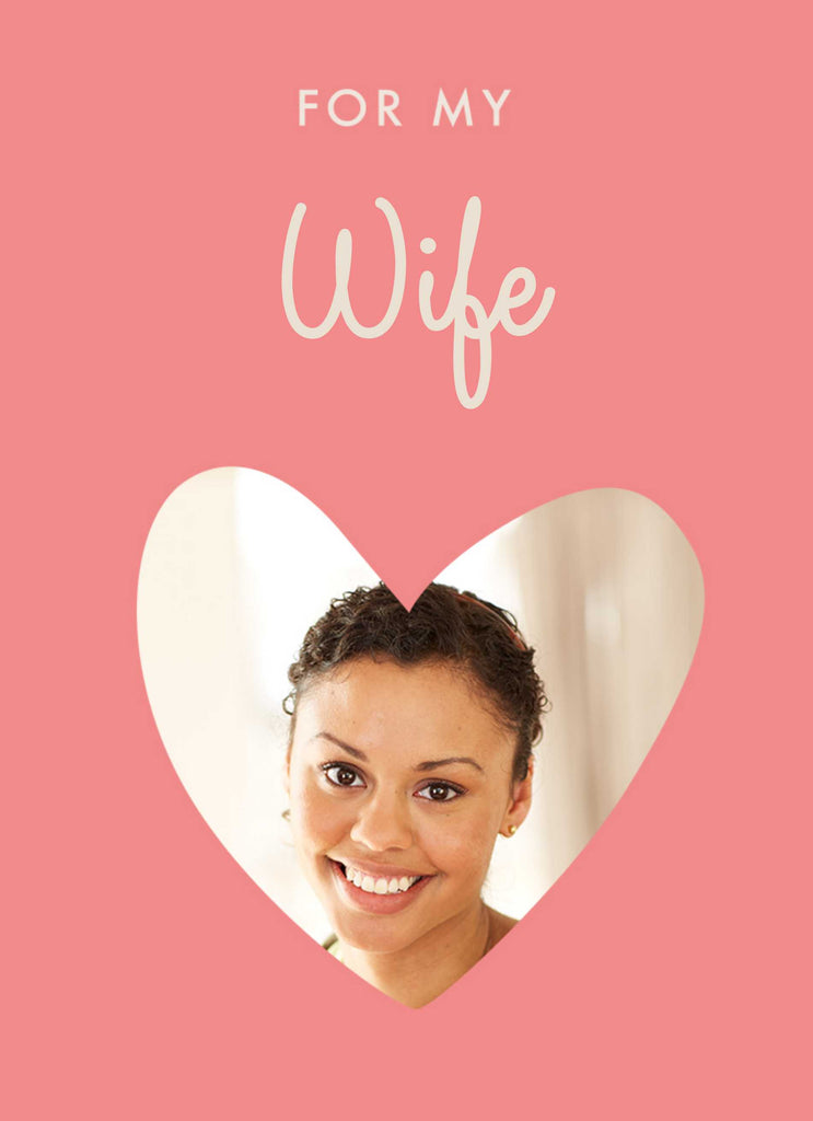 Wife Contemporary Love Heart Editable Photo Upload