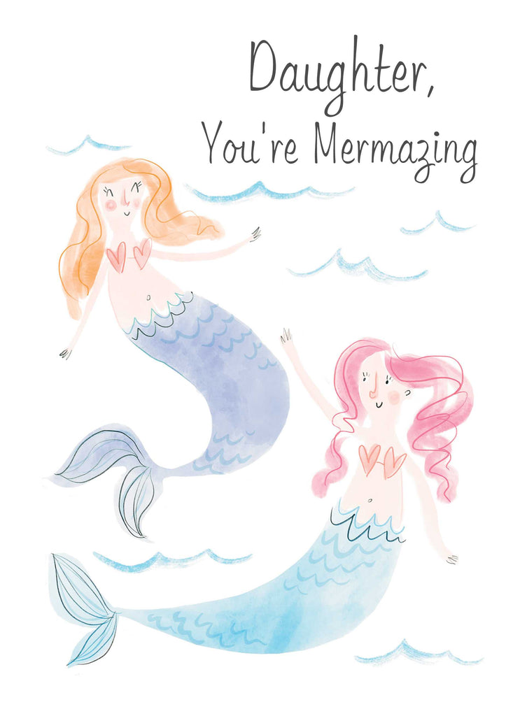 Daughter Kids Mermaid Illustration