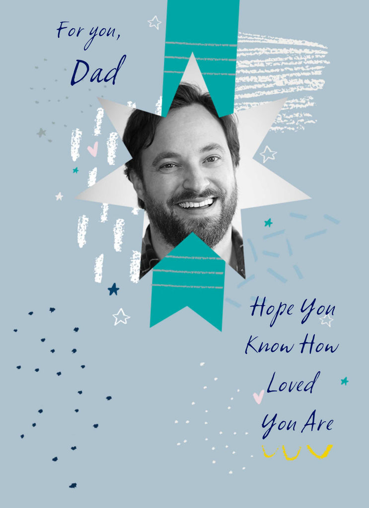 Dad Photo Upload Star Shape Editable Text
