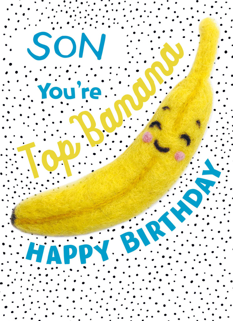 Son Funny Birthday Go Bananas Editable